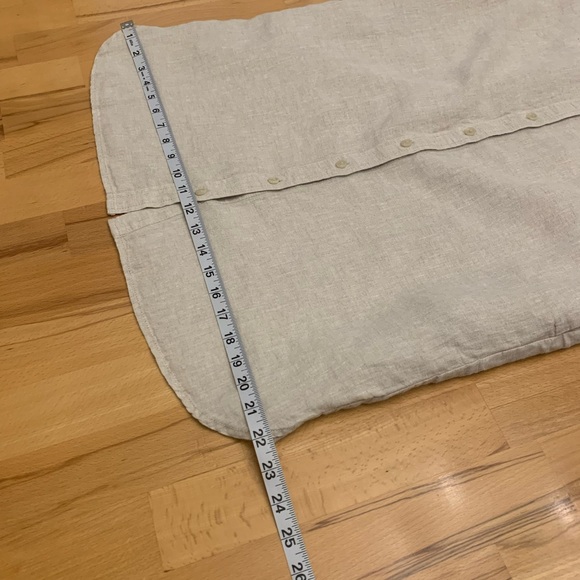 Baird McNutt Irish Linen for J. Crew cream shirt dress size S - Picture 11 of 13